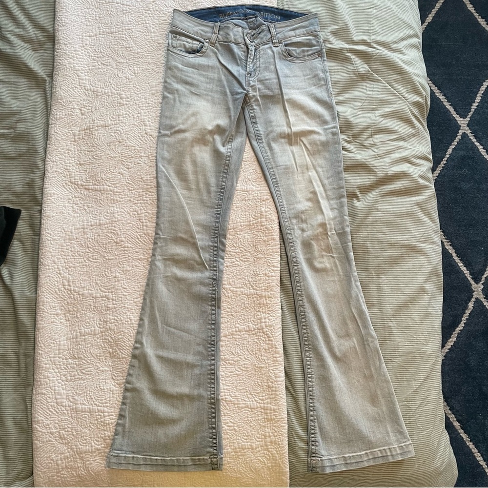 Buffalo David Bitton light wash flare/bootcut jeans